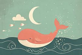 Dreaming whale by Poster Art Shop