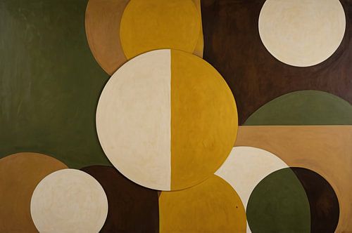 Geometrisch abstract ontwerp met cirkels