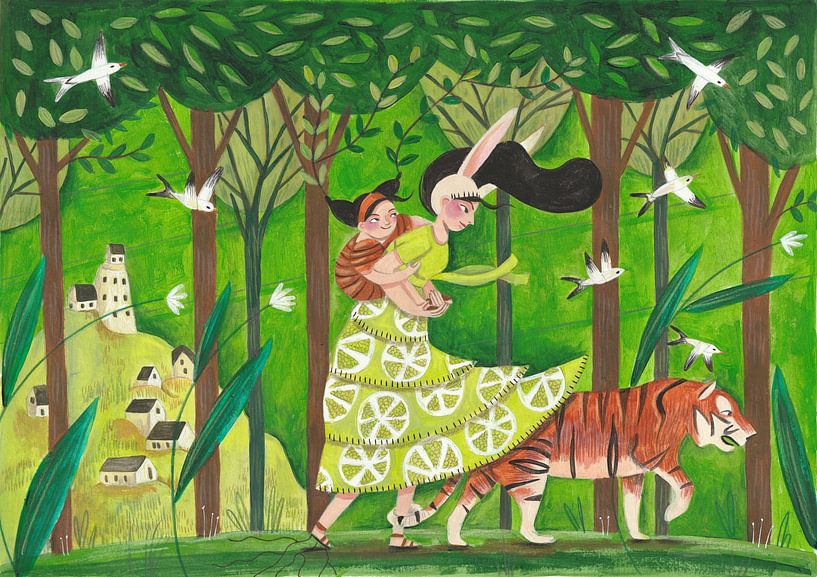 Walking through the woods by Caroline Bonne Müller