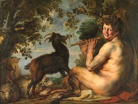 A satyr, Jacob Jordaens (I), 1630 - 1635