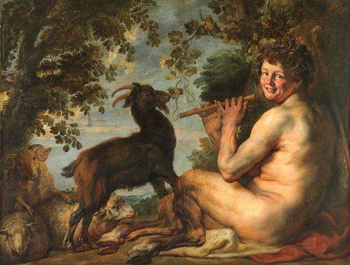 Een sater, Jacob Jordaens (I), 1630 - 1635
