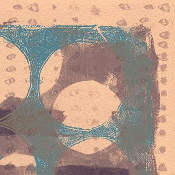 Japandi. Minimalistisch abstract in neutrale tinten I van Dina Dankers