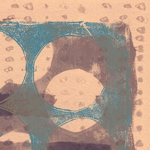 Japandi. Abstrait minimaliste dans des tons neutres I