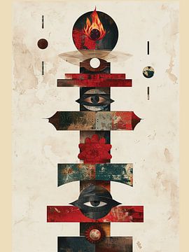 Sacred Totem in Ember Geometry by Abdul Muiz Wahyu