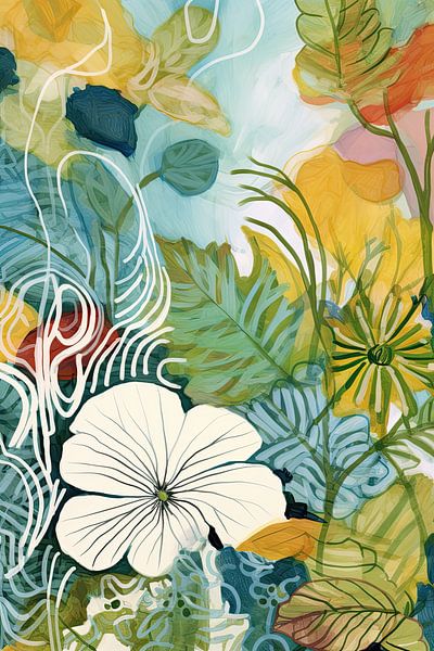 Abstract botanical #5 by Bert Nijholt