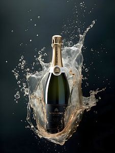Eine Flasche Champagner