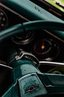 Lenkrad eines alten Chevy-Pick-up-Trucks