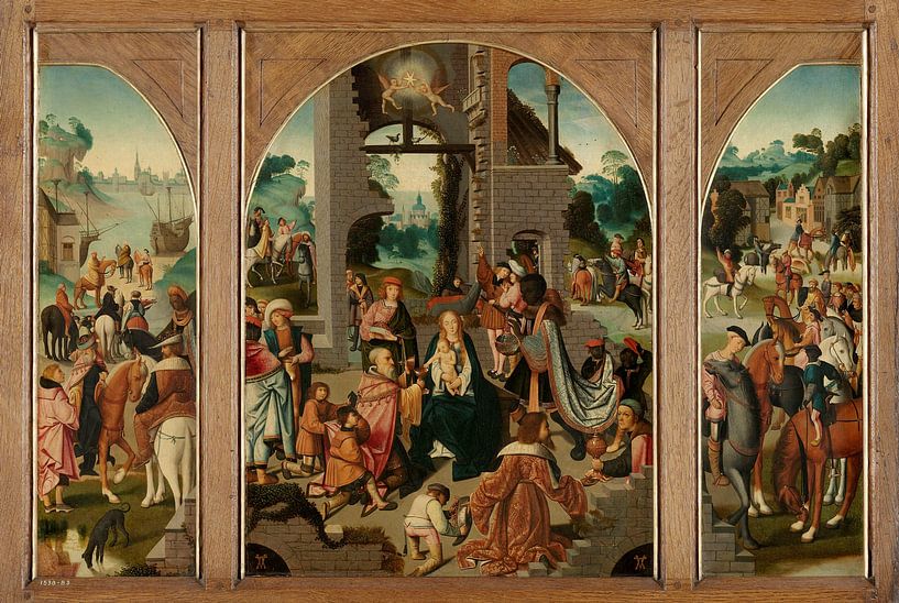 Triptych with Adoration of the Magi, Master of Alkmaar by Masterful Masters