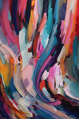 Abstraktes Bild in Pastell