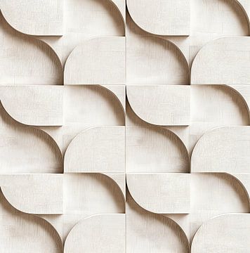 Weiße Farbtöne III von Bianca ter Riet