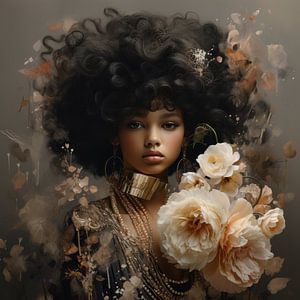 Digitales Kunstporträt "Poesie Mädchen"