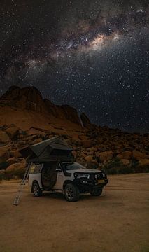 Camping at the Spitzkoppe in Namibia, Africa by Patrick Groß