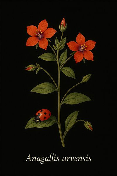Rotes Guichelial - Sommerglühen auf dem Feld von Bert Quaedvlieg