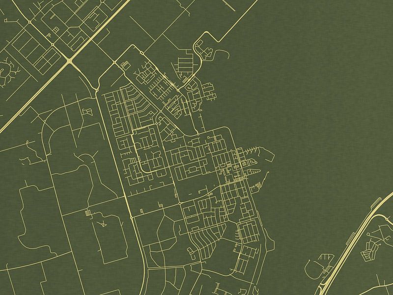 Kaart van Zeewolde in Groen Goud van De Kaartenwinkel