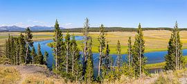 Yellowstone River at Hayden Valley, Wyoming, USA  by PhotoCluster