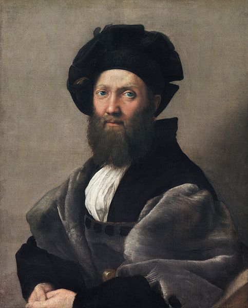 Portrait of Baldassarre Castiglione, Raphael by Masterful Masters
