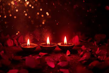 Lumière et pétales sur Poster Art Shop