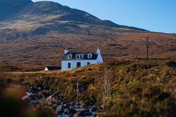 Allt Dearg Cottage in autumn colours