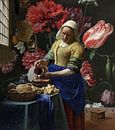 Die Milchmagd mit der Vase, Vermeer und der Heem von Masters Revisited Miniaturansicht
