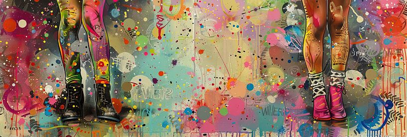 Modern Abstract | Too Shy | Modern Abstract van Blikvanger Schilderijen