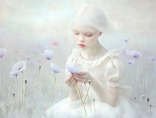 Delicate poppy girl