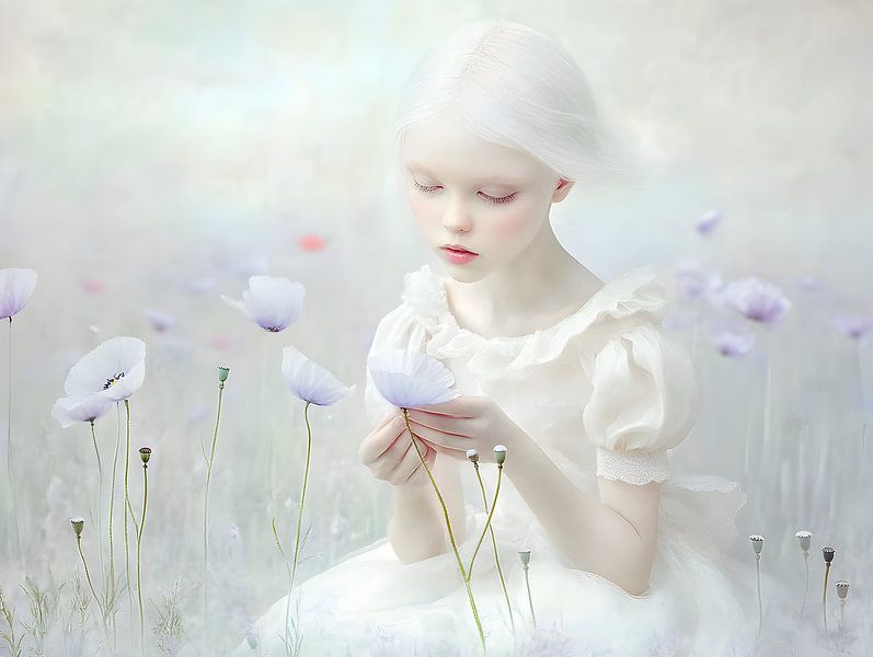 Delicate poppy girl by Heike Hultsch