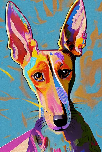 Podenco joy by Karin van Bylevelt