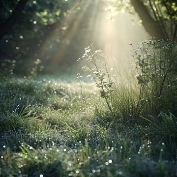 Wald in der Morgendämmerung 4 von DNH Artful Living