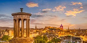 Bezaubernder Sonnenuntergang über Edinburgh - Panorama