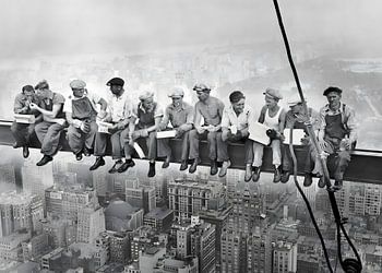 Mittagessen auf einem Wolkenkratzer (1932) Schwarz-Weiß