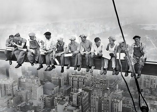 Mittagessen auf einem Wolkenkratzer (1932) Schwarz-Weiß