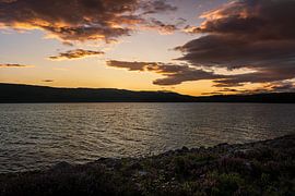 Sweden | Sunset over Lake Hallsjon by Dylan Winter Visuals
