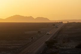 Coucher de soleil sur la Panaméricaine sur Sander Groenendijk