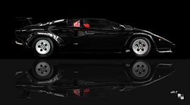 Lamborghini Countach reflection