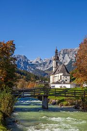Ramsau bij Berchtesgaden in de herfst van Torsten Krüger