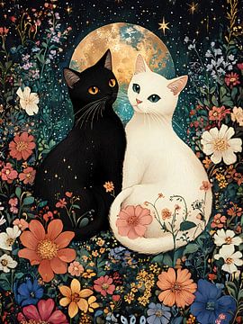 Yin yang katten van haroulita