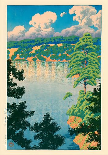 Le lac Akisu, par Kawase Hasui