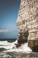 De kliffen van Étretat in Frankrijk