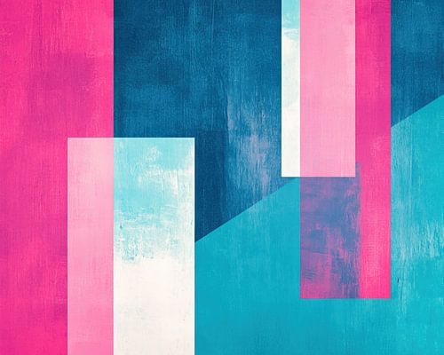 Pink Blue | Jeu dynamique rose et bleu