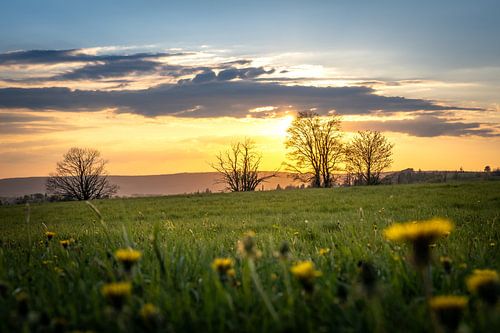 Zonsondergang in Sankt Andreasberg