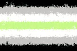 Agender Pride Flag in aquarel' von Bear Necessities