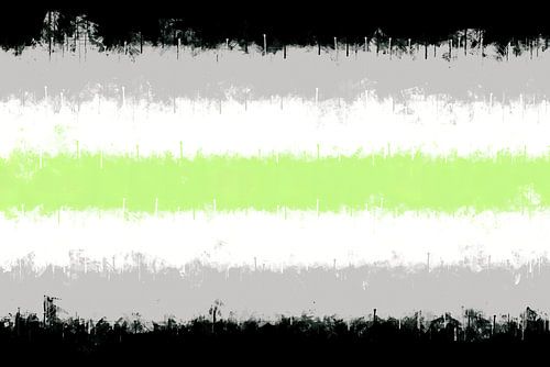 Agender Pride Flag in aquarel