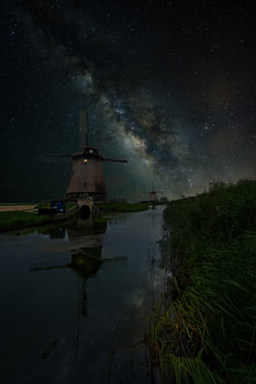 Minuit à Schermerhorn – La Voie lactée dans le polder