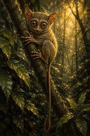 Tarsier in Tropical Forest by Vínculae