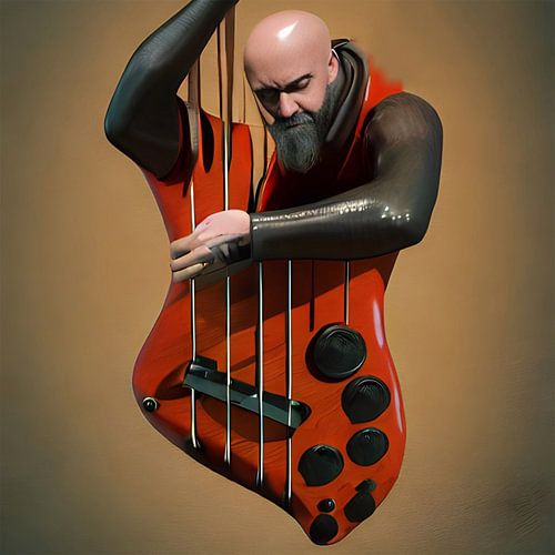 De basgitarist