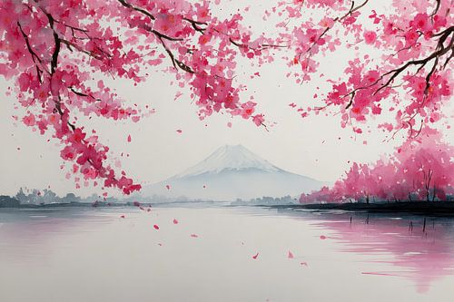 oosterse kunst landschap japan