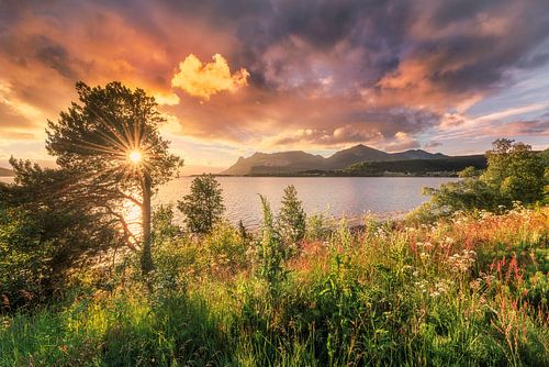 Sonnenuntergang norwegische Küste