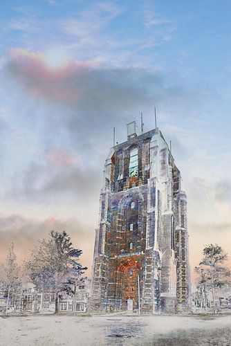 Leeuwarden Oldehove painted art