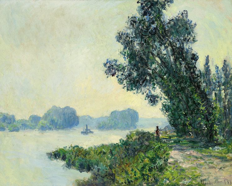 Claude Monet,The towpath at Granval by finemasterpiece