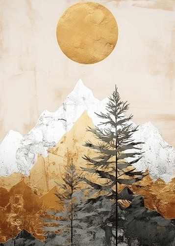 Nature Abstract Gold Decor